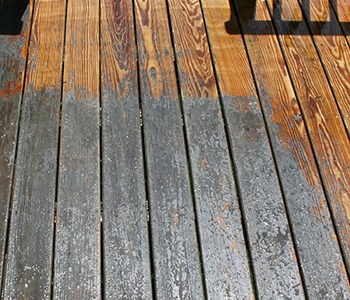 Stripping a deck