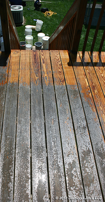Stripping a deck