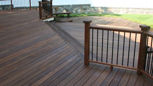 3,000 sqaure foot ipé deck.