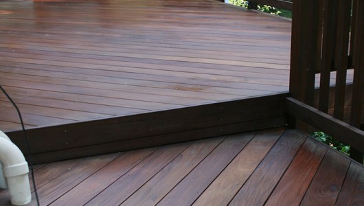 Ipé sunroom and deck strip job.