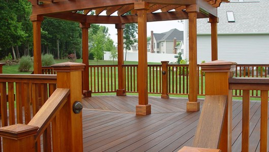 Mahogany Deck with Cedar