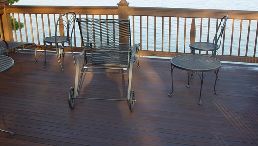 Mahogany Deck with Cedar railing
